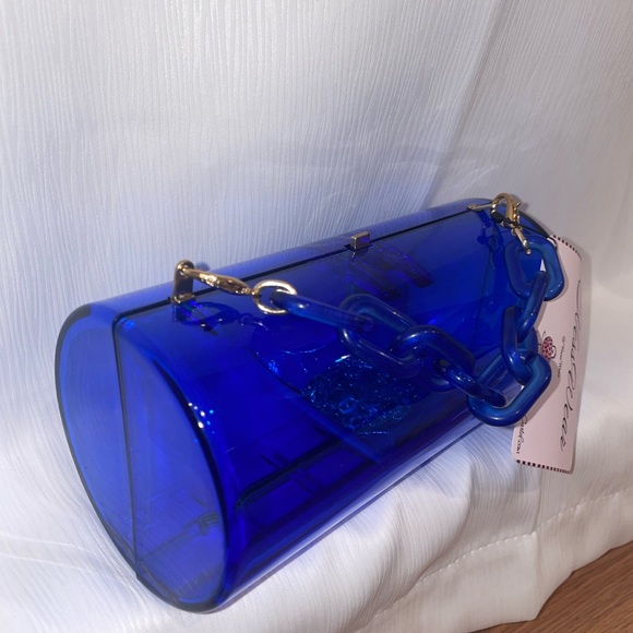 Brand New Blue Acrylic Handbag - Picture 2 of 3